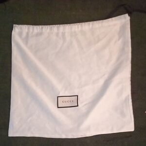 Gucci White Dust Bag